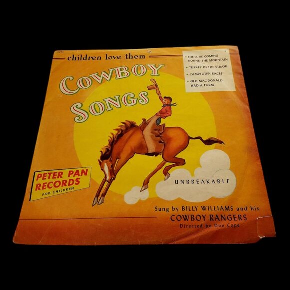 RARE 1949 Cowboy Songs by Billy Williams 10" Unbreakable - 78 Rpm - Picture 2 of 10